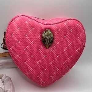Kurt Geiger Pink Heart-Shaped Women's Crossbody Bag
